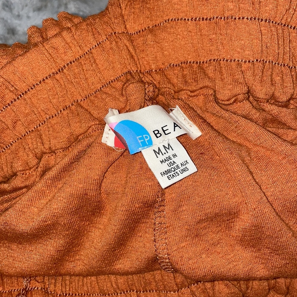 LAST 1! NWOT Free People Beach | Malibu Boho Jumpsuit | Orange *Flawed - Picture 7 of 12